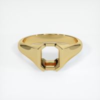 18K Yellow Gold Men's Ring Setting Image
