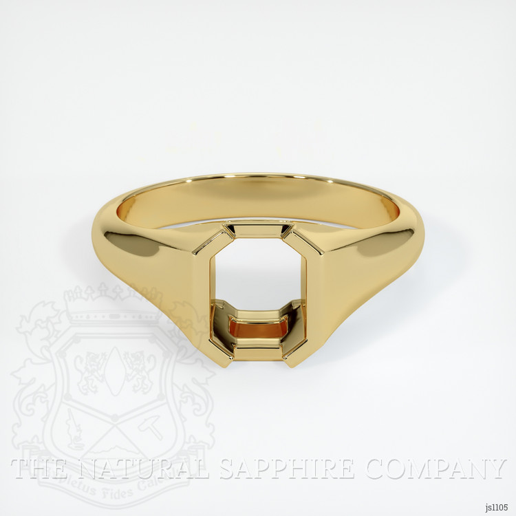 18K Yellow Gold Men's Ring Setting