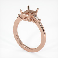 14K Rose Gold Three Stone Ring Setting Video