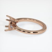14K Rose Gold Three Stone Ring Setting Image