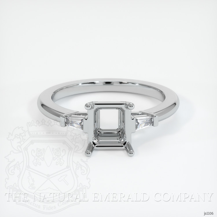 Silver Three Stone Ring Setting