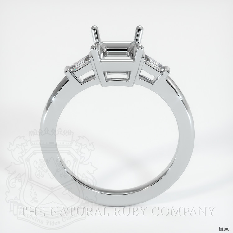 Silver Three Stone Ring Setting