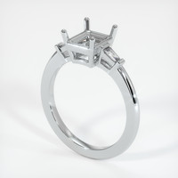 10K White Gold Three Stone Ring Setting Video