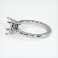 14K White Gold Three Stone Ring Setting Image