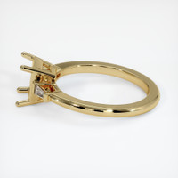 10K Yellow Gold Three Stone Ring Setting Image