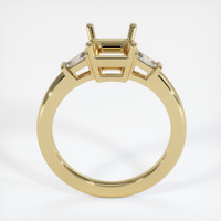 10K Yellow Gold Three Stone Ring Setting Image