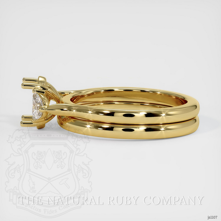 18K Yellow Gold Three Stone Ring Setting