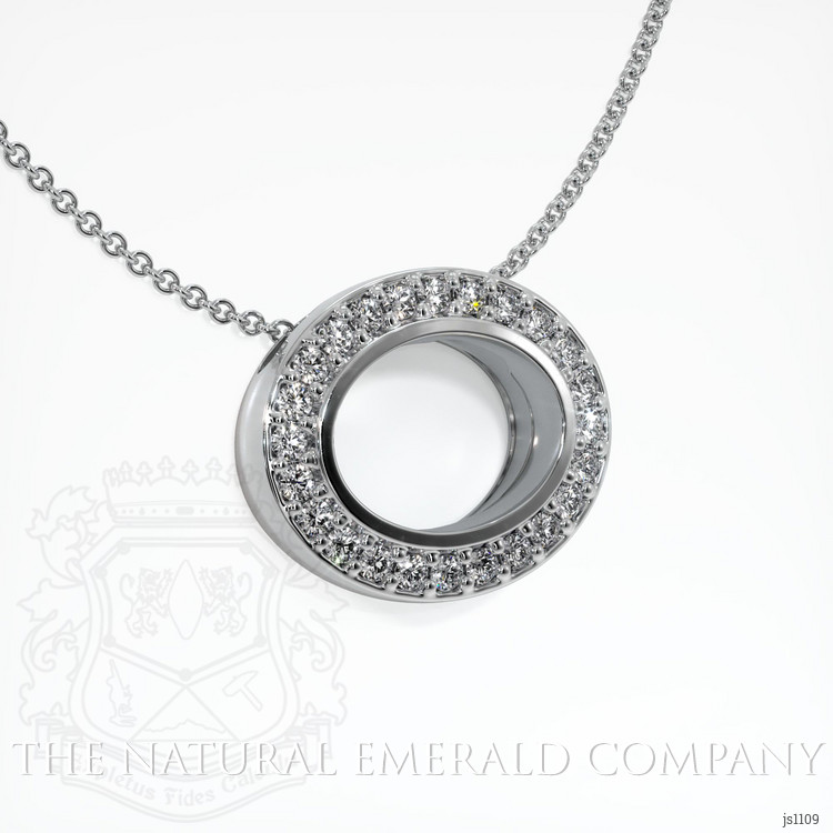 Platinum 950 Pave Pendant Setting