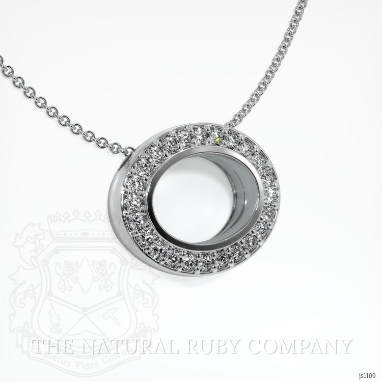 Silver Pave Pendant Setting