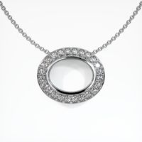 18K White Gold Pave Pendant Setting Video
