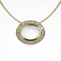 14K Yellow Gold Pave Pendant Setting Video