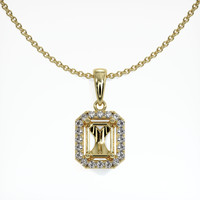10K Yellow Gold Pave Pendant Setting Video