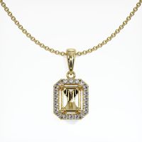 14K Yellow Gold Pave Pendant Setting Video