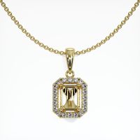 18K Yellow Gold Pave Pendant Setting Video