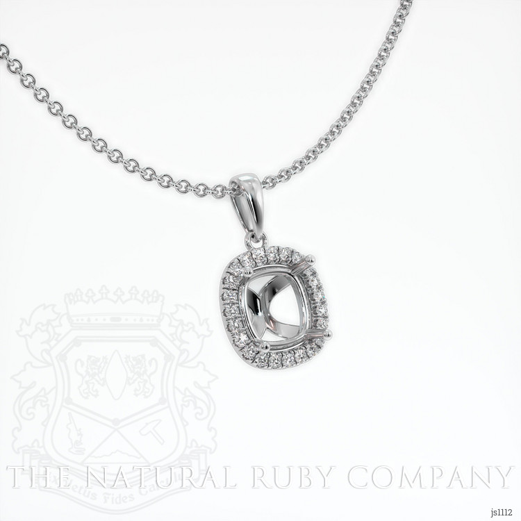 Platinum 950 Pave Pendant Setting