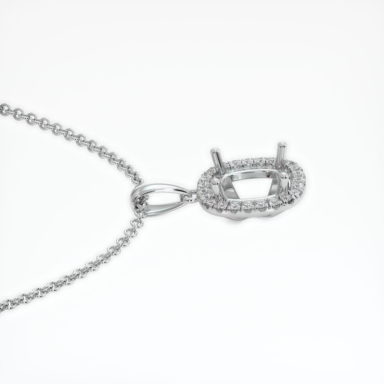 Platinum 950 Pave Pendant Setting