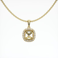14K Yellow Gold Pave Pendant Setting Video