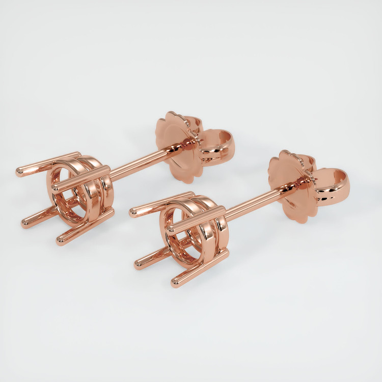 Studs Turquoise Earring <span>1.90</span> <span class="tooltip-light">Ct.Tw.<span class="tooltiptext">Total Carat Weight</span></span>, 14K Rose Gold