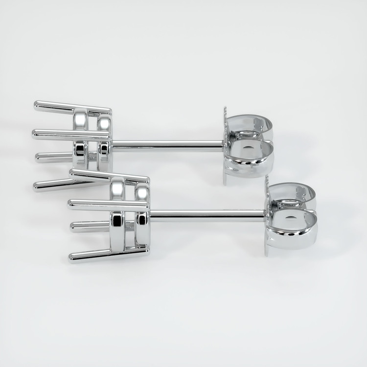 14K White Gold Studs Earring Setting
