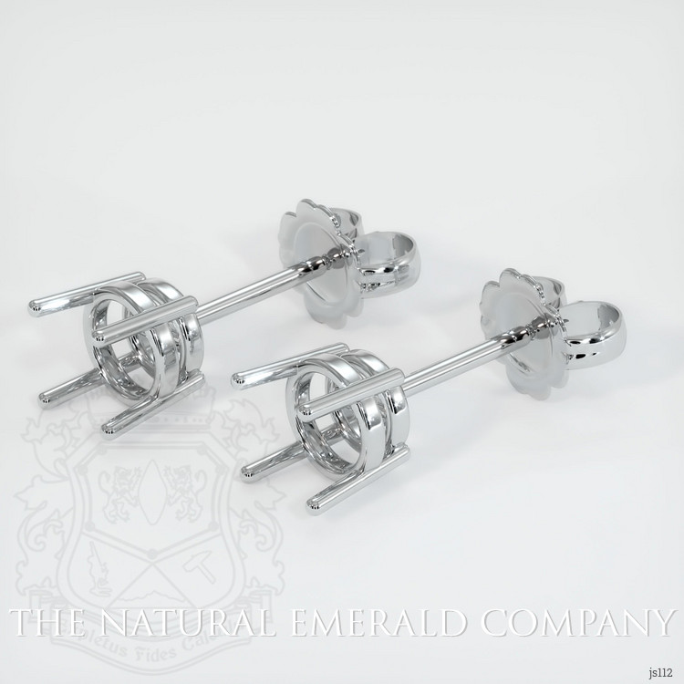 18K White Gold Studs Earring Setting