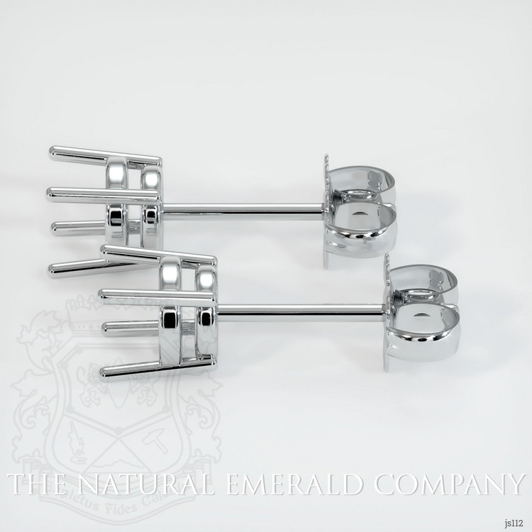 18K White Gold Studs Earring Setting