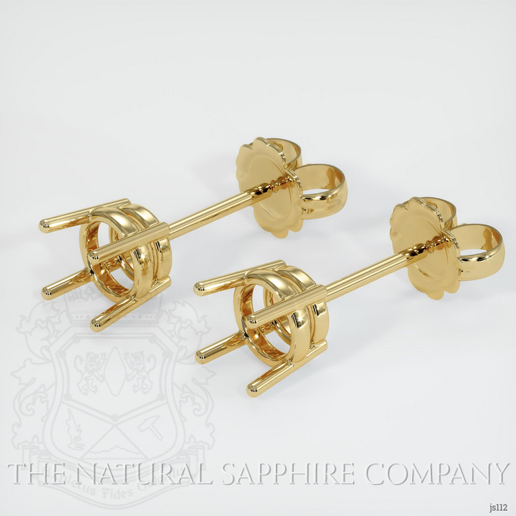 14K Yellow Gold Studs Earring Setting