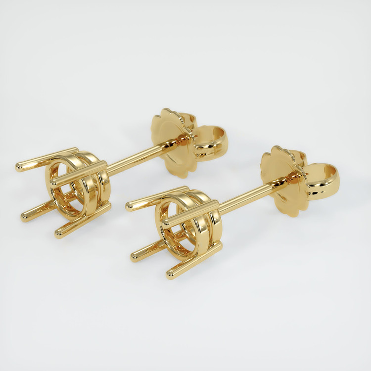 14K Yellow Gold Studs Earring Setting