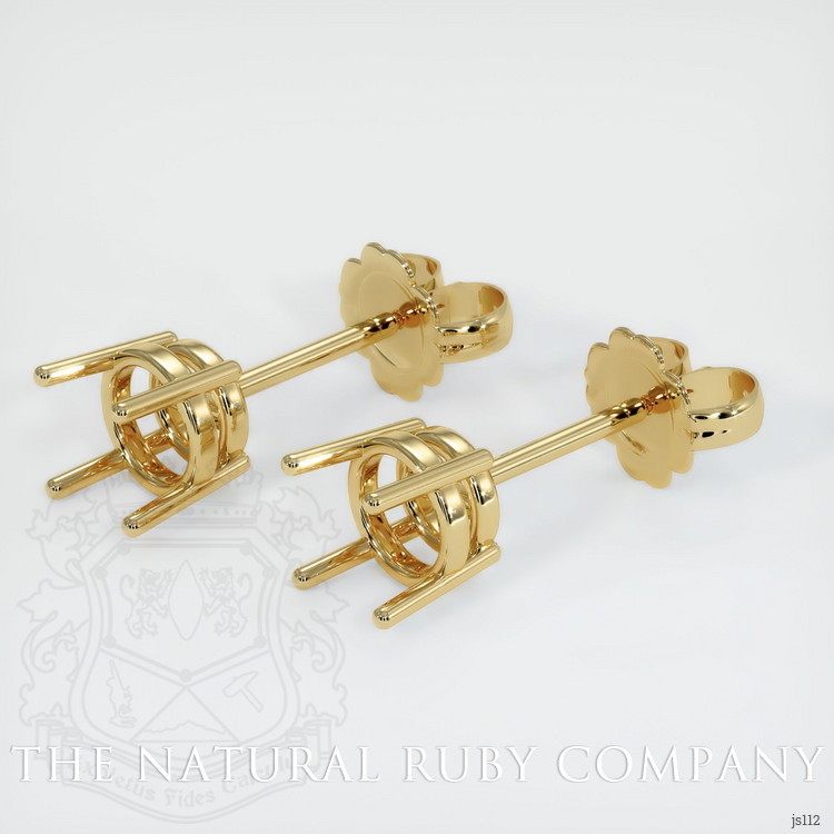 14K Yellow Gold Studs Earring Setting