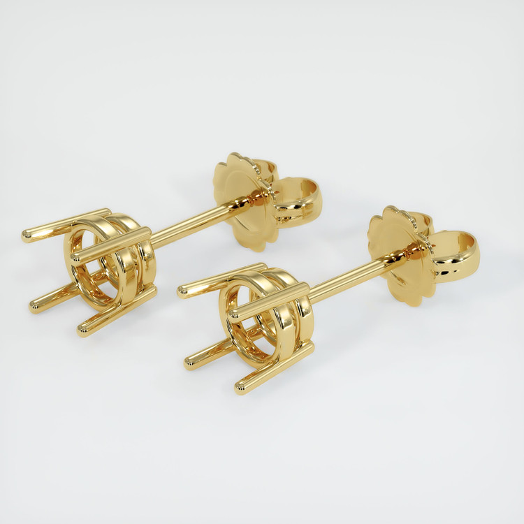 18K Yellow Gold Studs Earring Setting