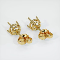 18K Yellow Gold Studs Earring Setting Image