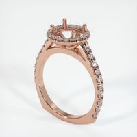 14K Rose Gold Pave Ring Setting Video