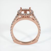 14K Rose Gold Pave Ring Setting Image
