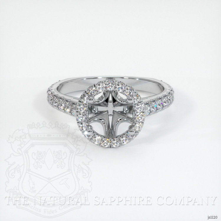 Silver Pave Ring Setting
