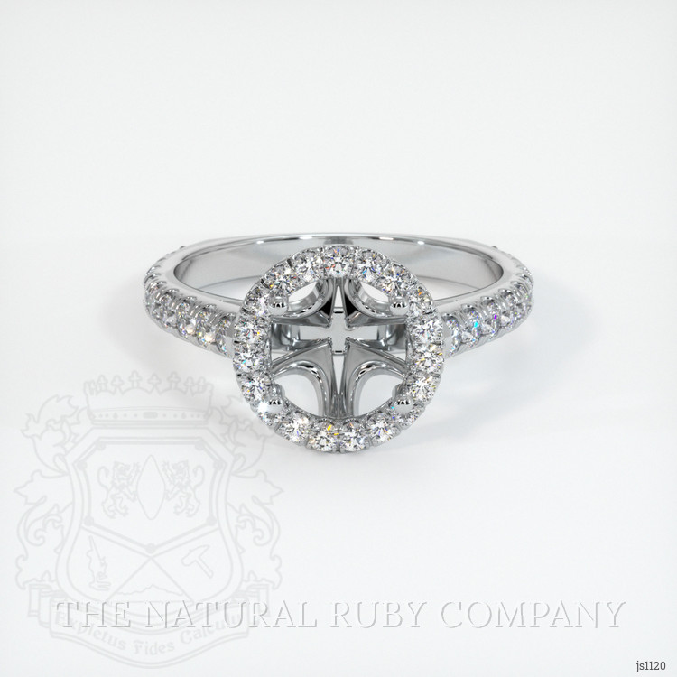 Silver Pave Ring Setting