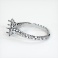 10K White Gold Pave Ring Setting Image