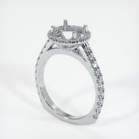 14K White Gold Pave Ring Setting Video