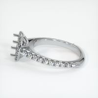 14K White Gold Pave Ring Setting Image