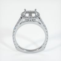 14K White Gold Pave Ring Setting Image