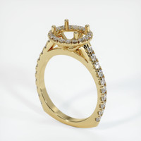 10K Yellow Gold Pave Ring Setting Video