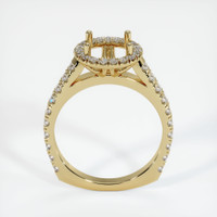 10K Yellow Gold Pave Ring Setting Image