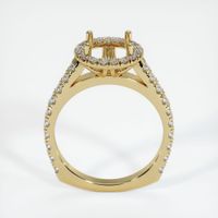 14K Yellow Gold Pave Ring Setting Image