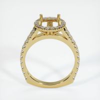 18K Yellow Gold Pave Ring Setting Image