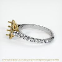 18K Yellow & White Pave Ring Setting Image