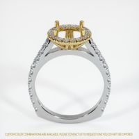 18K Yellow & White Pave Ring Setting Image