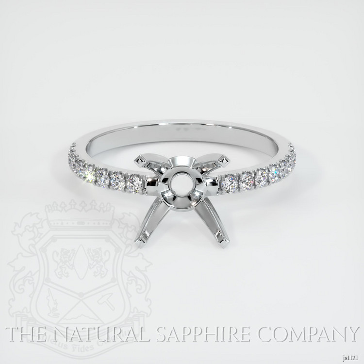 Platinum 950 Pave Ring Setting