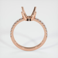 14K Rose Gold Pave Ring Setting Image