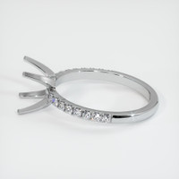 18K White Gold Pave Ring Setting Image