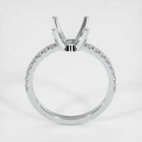 18K White Gold Pave Ring Setting Image