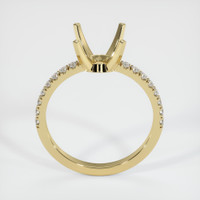 14K Yellow Gold Pave Ring Setting Image