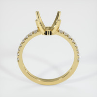 18K Yellow Gold Pave Ring Setting Image
